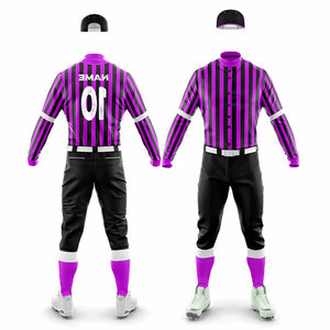 Ensemble d'uniformes de sport pour hommes, kits d'uniformes de baseball, couleur personnalisée, best-seller, prix d'usine, tenue d'équipe sportive pour club, ensemble de doublures d'uniforme - Product Image 4