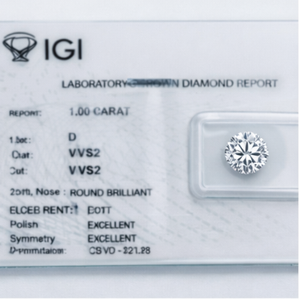 Diamantes Sintéticos CVD de Corte Brillante Redondo, Color D, VVS2 3EX HPHT, Certificados por IGI, de 0.5ct-3ct, de Sutariya Brothers, para Joyería - Product Image 2