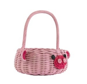 Cesta Decorativa de Mimbre con Forma de Cerdo para Regalo Infantil y Decoración de Habitaciones - Product Image 6