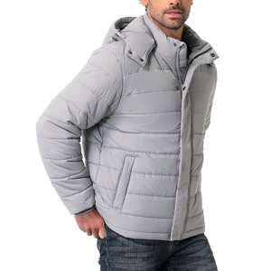 Chaqueta de Otoño de Alta Calidad con Capucha, Cortavientos, Cuello Alto, Logotipo Personalizado, Negra, Lisa, Estilo Urbano, con Cierre, Transpirable para Hombre - Product Image 5