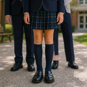 Ensemble d'uniformes scolaires en polycoton OEM ODM en gros pour élèves du primaire avec logo personnalisé - Product Image 4