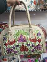Bolsos de Mano de Algodón Bordado a Mano para Mujer, Bolsos de Mano para Bodas, Venta al por Mayor desde India