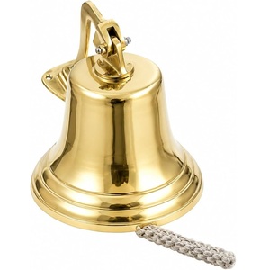 Cloche maritime en laiton pour cuisines domestiques ou églises, avec poignée de suspension pour usage intérieur et extérieur, à prix de gros - Product Image 4