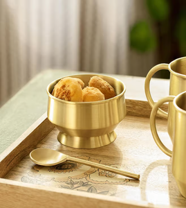 Tazón de Latón para Helado, Frutos Secos y Postres, Ideal para Restaurantes - Product Image 3