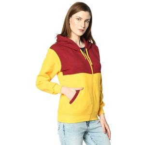 Sweat à capuche zippé pour femme 2025, 100 % coton, avec logo personnalisé, polaire épais, manches longues, sweat à capuche zippé, vêtements d'hiver pour femme - Product Image 3