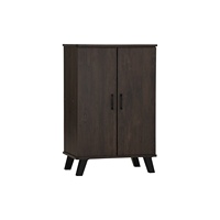 Meuble de rangement à chaussures moderne en bois, autoportant, pour entrée, organisateur polyvalent pour écoles, dortoirs, auberges de jeunesse, employés et espaces privés