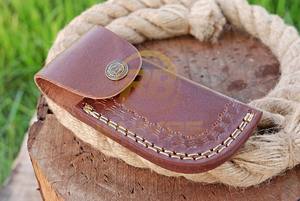 Cuchillo Plegable de Acero de Damasco Hecho a Mano con Mango de Resina, 7 Pulgadas de Largo, Cuchillo de Bolsillo para Exteriores de Grado Industrial, OEM - Product Image 6