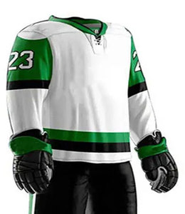 Vêtements de sport personnalisés imprimés, uniforme de hockey sur glace respirant, qualité supérieure, ensemble d'uniformes de hockey sur glace à manches longues - Product Image 5