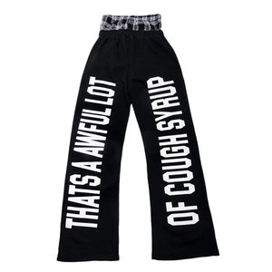 Wholesale Custom Embroidered Logo Eco-Friendly Quick Dry Loose Casual Woolen Waterproof Mens Flared Sweatpants Stacked Joggers - Product Image 1