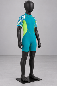 <b>Kids</b> Neoprene <b>Wetsuit</b> Short Sleeve Thermal Swim Suit Anti UV Back Zip for Snorkeling Surfing - Product Image 4
