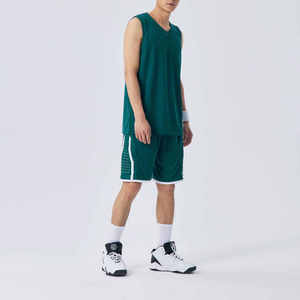 Dernier design personnalisé par sublimation, uniforme de basketball réversible, meilleur prix de gros, ensemble maillot et short de basketball unisexe - Product Image 3