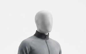 Survêtement gris zippé pour homme, coupe classique, veste décontractée en tricot avec poche avant, idéal pour l'automne - Product Image 2
