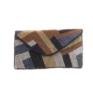 Bolso de mano de lujo con cuentas, elegante y hecho a mano, para fiestas formales, bodas, colección de accesorios de diseñador de moda para mujer - Product Image 1
