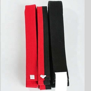 Cinturón de Taekwondo y Karate con Logotipo Personalizado Bordado, Cinturón de Artes Marciales Duradero, Ligero y Elástico, Hecho de Mezcla de Algodón y Spandex - Product Image 1