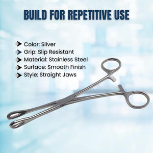 Professional Foerster Sponge Forcep Straight and Curved Surgical Grade Hemostatic Forcep Instrument Set Manual by <b>Blush</b> surgical - Product Image 4