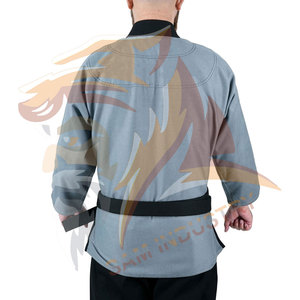 Uniforme de Jiu Jitsu Ligero de Alta Calidad para Hombre, en Spandex/Poliéster, con Diseño de Logotipo Frontal Personalizado - Product Image 2