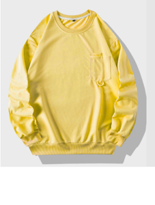 เสื้อสเวตเชิ้ตคอกลมโอเวอร์ไซส์คุณภาพสูงแบบเรียบๆ สำหรับผู้ชาย ขายส่ง เสื้อสเวตเชิ้ตคอกลมแบบสั่งทำได้ - Product Image 5