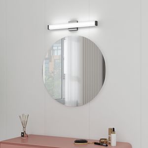 Modern 25-Inch Bathroom <b>Vanity</b> <b>Light</b> 14W LED Bath <b>Lights</b> Cool White 6000K Black <b>Vanity</b> <b>Mirror</b> Modern Bathroom <b>Vanity</b> Lighting - Product Image 3