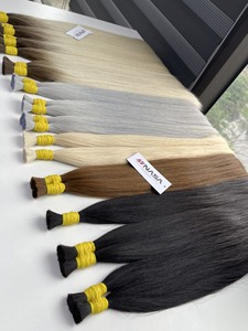 Top Trending Extensiones de cabello a granel Cabello vietnamita Double Drown 100 gramos Colores claros 20 pulgadas - Product Image 2