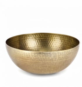 Elegant Handmade Hammered <b>Metal</b> <b>Bowl</b> Gold Finish Modern Design For Food Serving And Home Decor Gifting Accent - Product Image 1