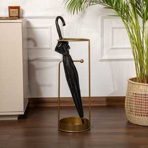Porte-parapluie et bâton de marche en métal sur pied pour salon, support décoratif de luxe pour parapluies, décoration d'intérieur - Product Image 4