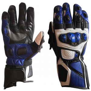 Gants de moto unisexes en cuir, design de sécurité pour les mains, personnalisation du logo - Product Image 1