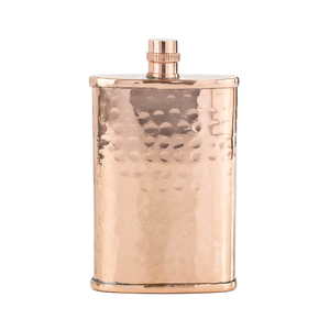 Petaca de cobre martillada a mano con cadena, a prueba de fugas, ecológica, para camping, estilo vintage, botella portátil para licor, ideal para regalo. - Product Image 1