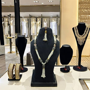 Top Indian Manufacturer's Premium Quality Hydro Pearl Multicolor Mala <b>Long</b> Necklace Set Custom Shape Weddings Parties Vintage - Product Image 1