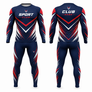 Conjunto de Yoga Deportivo de Dos Piezas, Cuello Redondo, Manga Larga, Cintura Alta, Spandex, Secado Rápido, Estampado Geométrico con Transferencia de Calor - Product Image 1