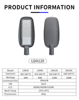 IP65 Outdoor Aluminium Wasserdichte Straßenleuchte 30W - 200W mit CE-Zertifizierung Anpassbar