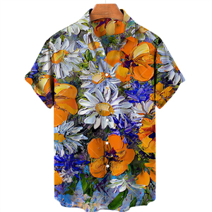 เสื้อเชิ้ตฮาวายลายกะโหลกพิมพ์ลายดิจิตอล 3 มิติ แบบลำลอง ไซส์ใหญ่พิเศษ สำหรับผู้ชาย ลายลูกปัดแบบใหม่ นำเข้าจากต่างประเทศ - Product Image 5
