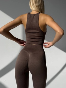 Pantalones de Yoga de Cintura Alta con Logotipo Personalizado, de Secado Rápido, Levanta Glúteos, Ajustados, de Pierna Ancha y Acampanados, Leggings Deportivos para Gimnasio y Fitness para Mujer - Product Image 4