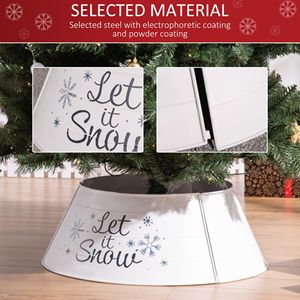Gonna in Ferro Battuto Artigianale a Forma di Fiocco di Neve per Collare Albero di Natale da 26 Pollici, Bianca, per Decorazioni Domestiche e Feste - Product Image 5