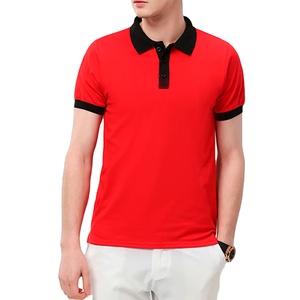 Camiseta de Golf Personalizada ODM de Algodón 100% Orgánico para Hombre, Manga Corta, Estilo Casual Elegante, Tejida, de BD - Product Image 1