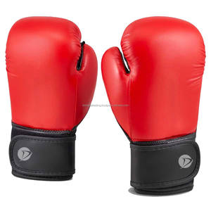 Gants de boxe thaïlandaise professionnels de haute qualité en cuir de vachette véritable de qualité supérieure personnalisable évacuation de l'humidité poignet réglable - Product Image 1