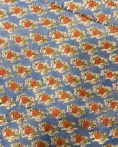 Tela de Algodón Ligera con Estampado Artesanal, Diseño Floral, Hecha a Mano en India, para Confección de Vestidos para Niñas y Niños, y Cortinas, 2026 - Product Image 3
