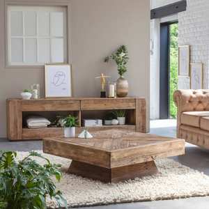 Mueble para TV Vandana Cresta Aureo de madera reciclada, 210 cm - Product Image 2