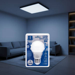 หลอดไฟ LED A60 E27 6W 6400K แสงสีขาวนวล ประหยัดพลังงาน - Product Image 3