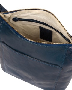 Bolso Bandolera de Cuero Azul Genuino Moderno para Mujer, Diseño Minimalista con Correa Ajustable, Suministro del Fabricante - Product Image 6