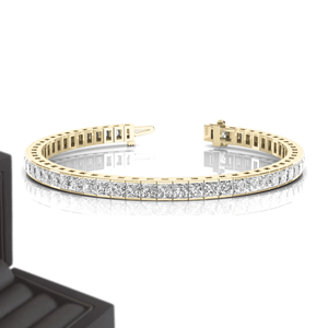 4mm Iced Out Diamond Tennis <b>Bracelets</b> with VVS Moissanite Diamonds <b>Bracelet</b> Bangle from Indian Supplier & Manufacturer - Product Image 4