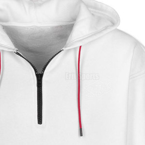 Custom Design Solid Winter Men's Quarter Zip Hoodies-Cotton/Polyester Breathable Eco-Friendly Quick Dry Lightweight High Quality - Product Image 5