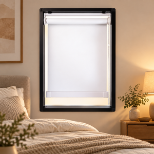 Persiana Enrollable Eléctrica Semiopaca WINHOME W1 RB, Sistema Normal, Filtro de Luz, Sombra Suave para Ventana de Habitación Moderna - Product Image 1