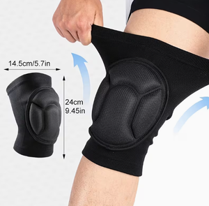Genouillères HAWK SPORTS INDUSTRIES avec rembourrage en éponge, genouillères confortables unisexes, genouillères en nylon hautement élastiques pour le volley-ball - Product Image 3