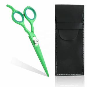 Ciseaux de coiffure professionnels Morje, lame en acier inoxydable, pointe fine, longueur moyenne, manche en acier inoxydable, droit - Product Image 5