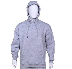 เสื้อฮู้ดดี้ผู้ชายสีเทาคุณภาพสูง ผ้าฝ้าย 100% เฟรนช์เทอร์รี่ สวมใส่สบาย ทรงปกติ แฟชั่นทันสมัย - Product Image 1