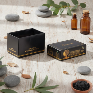 Caja de correo corrugado con logotipo personalizado, caja negra para embalaje - Product Image 1