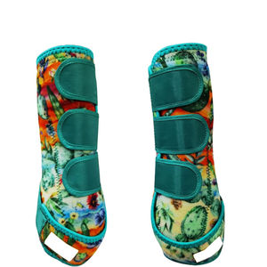 Bottes de brossage pour chevaux en néoprène, personnalisables avec votre propre design et logo, collection 2026 - Product Image 4