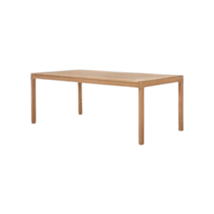 Mesa de Comedor Rectangular Moderna de Madera de Teca Sólida - Resistente al Agua, Ecológica y Duradera - Product Image 1