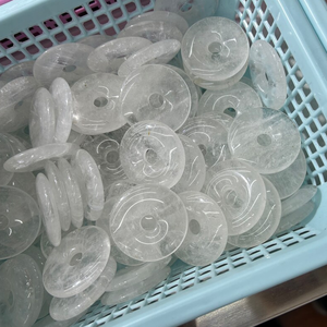 Donuts de Cristal Natural, Donuts de Cuarzo, Gemas de Cristal, Piedras de Reiki, Donuts Curativos, Ágata, Venta al por Mayor - Product Image 3