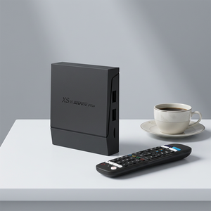 Box <span class=keywords><strong>TV</strong></span> Android XS97 Smart Pro all'ingrosso, 4GB 32GB, Lettore Multimediale 4K con Telecomando, Compatibile con Prime Video, Box Smart HTML5 - Product Image 1